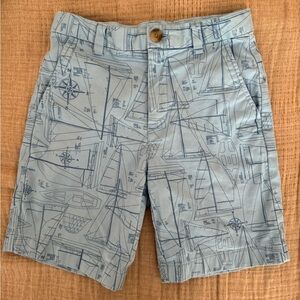 vineyard vines Boys Stretch Breaker Shorts - Sailboat print- Size 8